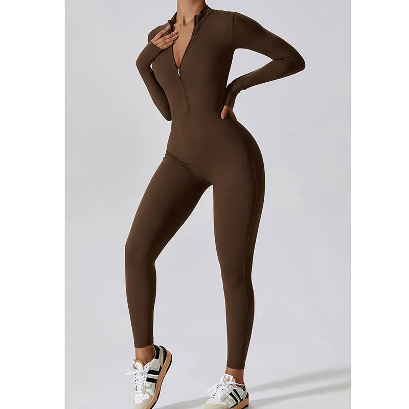 Long Sleeved Push Up Jumpsuit