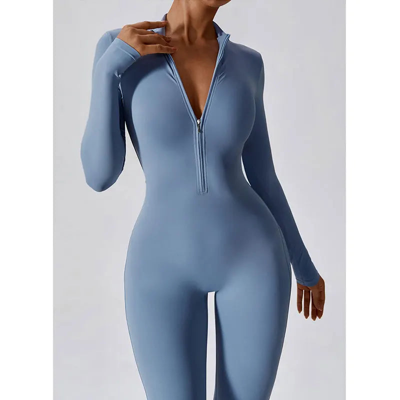 Long Sleeved Push Up Jumpsuit