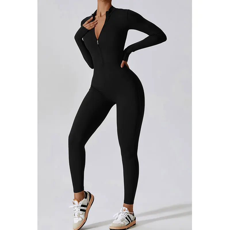 Long Sleeved Push Up Jumpsuit