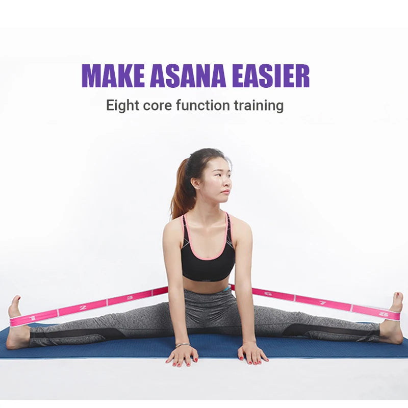 Multi-Section Elastic Yoga Resistance Band