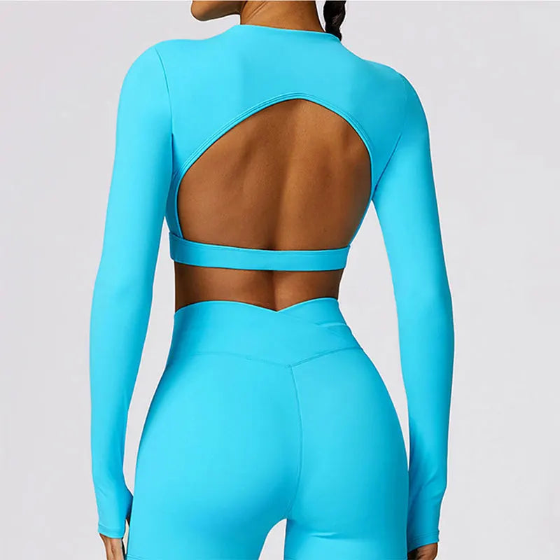 Sexy Backless Gym Crop Top