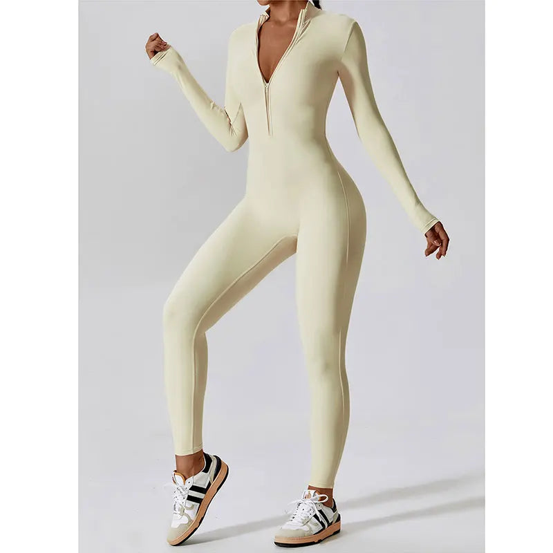 Long Sleeved Push Up Jumpsuit