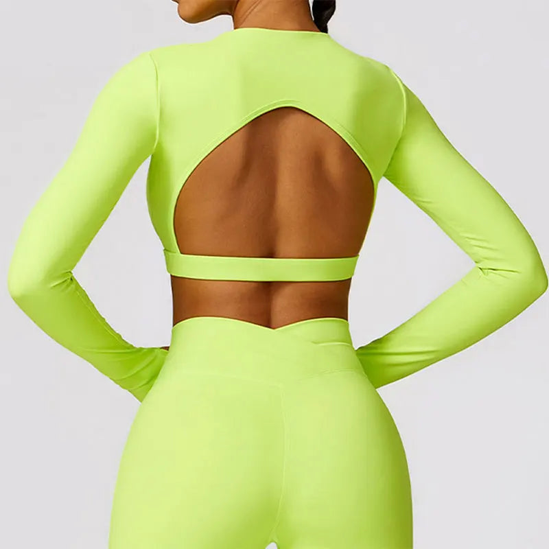 Sexy Backless Gym Crop Top